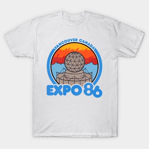 Retro Defunct Expo 86 World's Fair Vancouver Canada T-Shirt by darklordpug